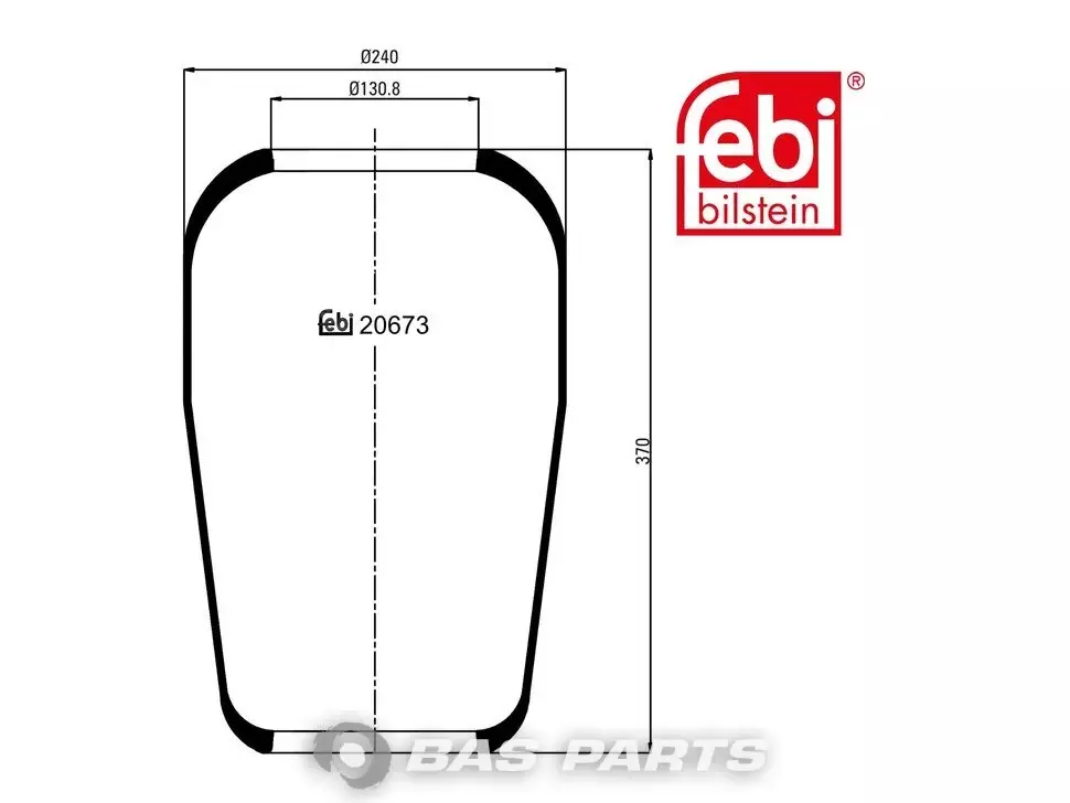 Pernă de aer Febi 0627584 Pernă de aer Febi 0627584