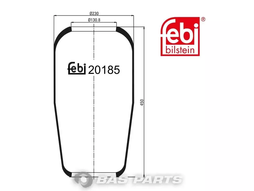Pernă de aer Febi 0 9316 6132