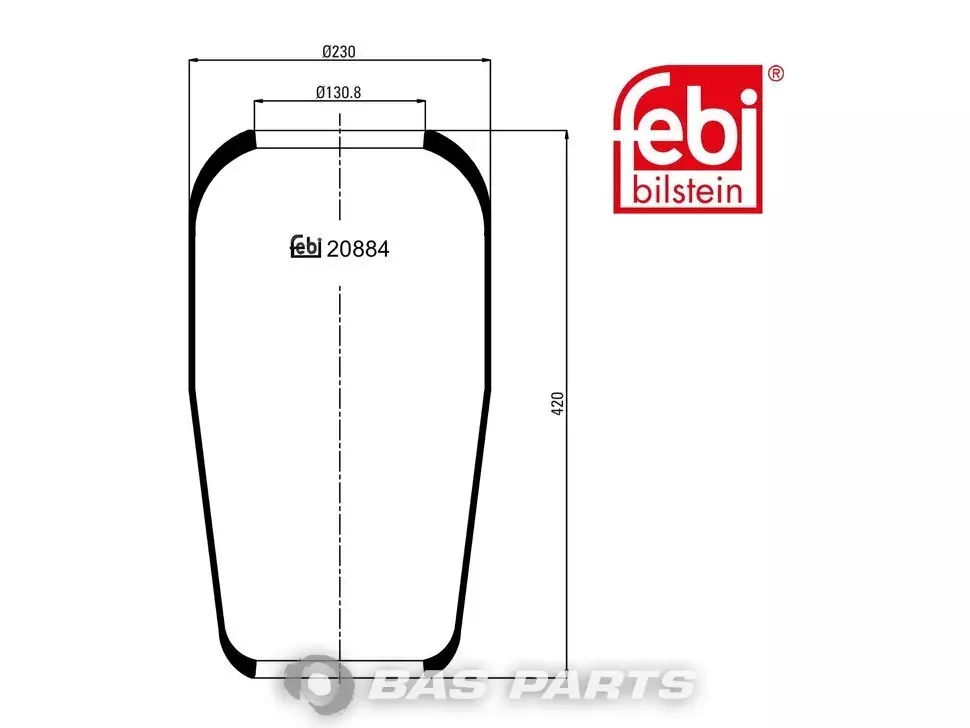 Pernă de aer Febi 0 0818 8539 Pernă de aer Febi 0 0818 8539
