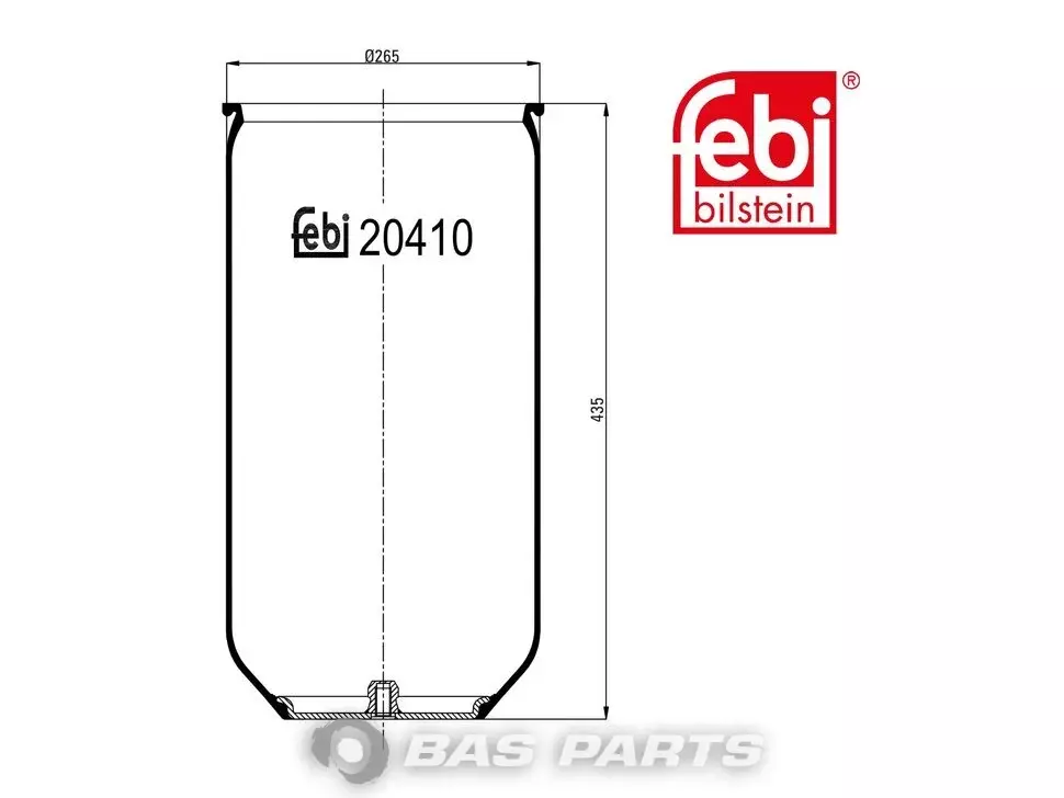 Luftfederbalg Febi 81436010047