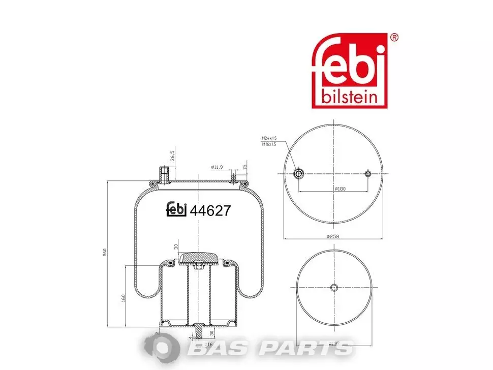 Air spring bellows Febi 20735220