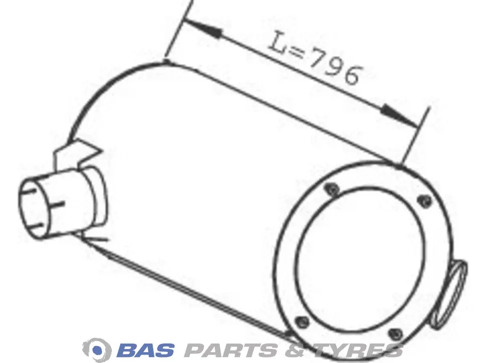 Schalldämpfer Dinex 2996125