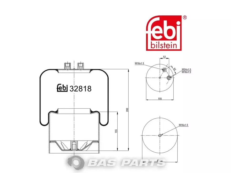 Воздушный баллон Febi 0003200417