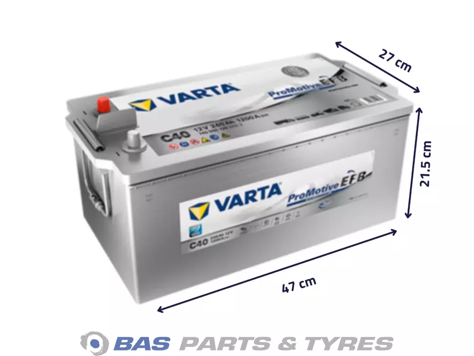 Varta EFB Battery 12V 240 Ah 07970202252 Varta EFB Battery 12V 240 Ah 07970202252