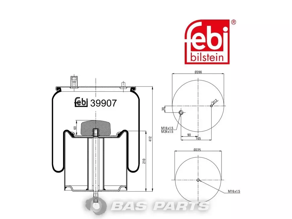 Luftfederbalg Febi 20726768 Luftfederbalg Febi 20726768