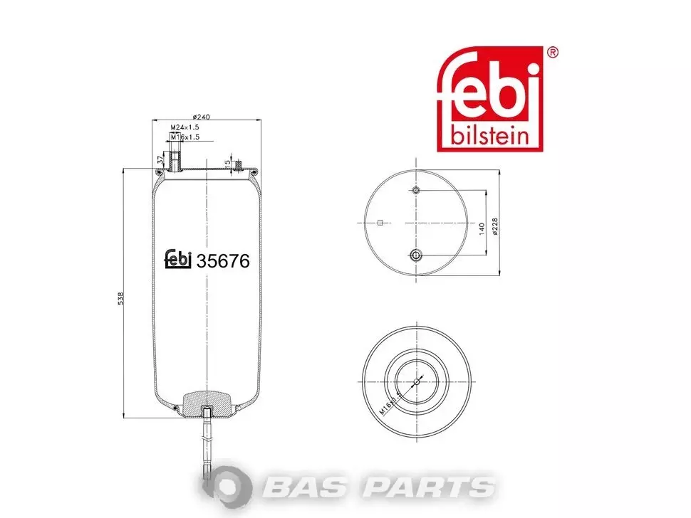 Luftfederbalg Febi 50 10 294 546