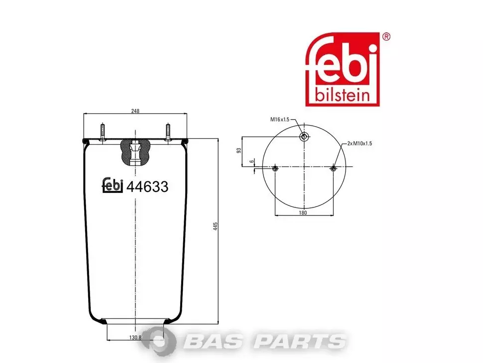 Luftfederbalg Febi 1079718 Luftfederbalg Febi 1079718