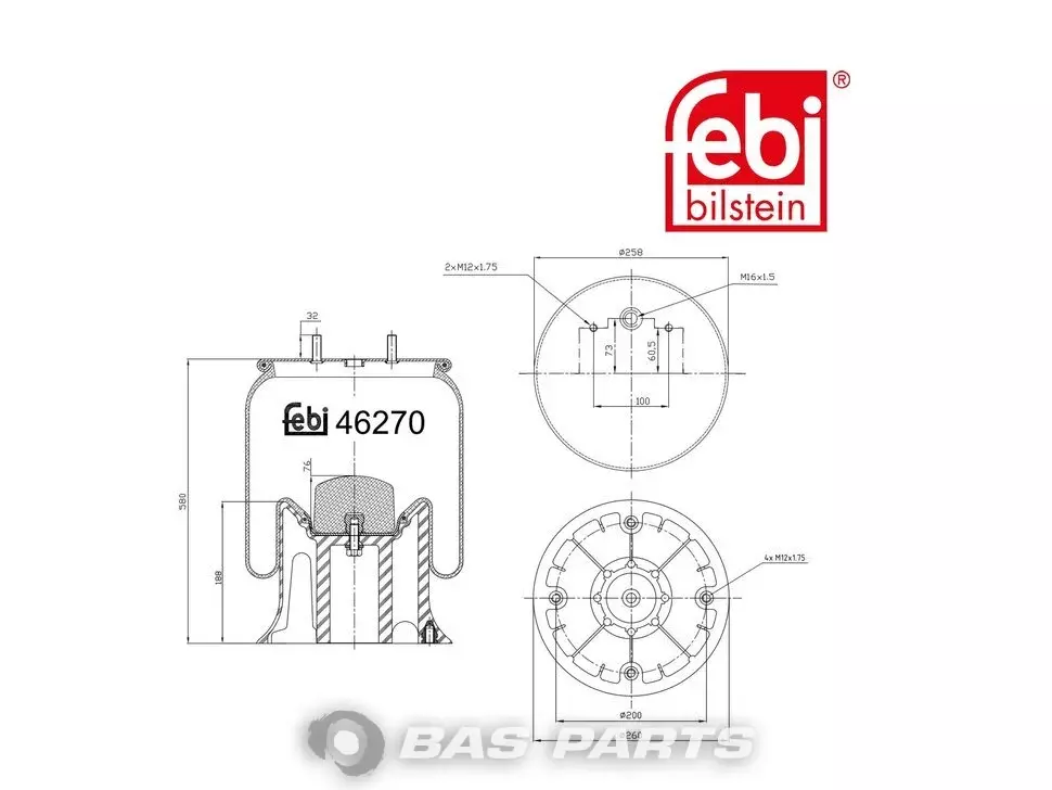 Luftfederbalg Febi 50 10 600 262