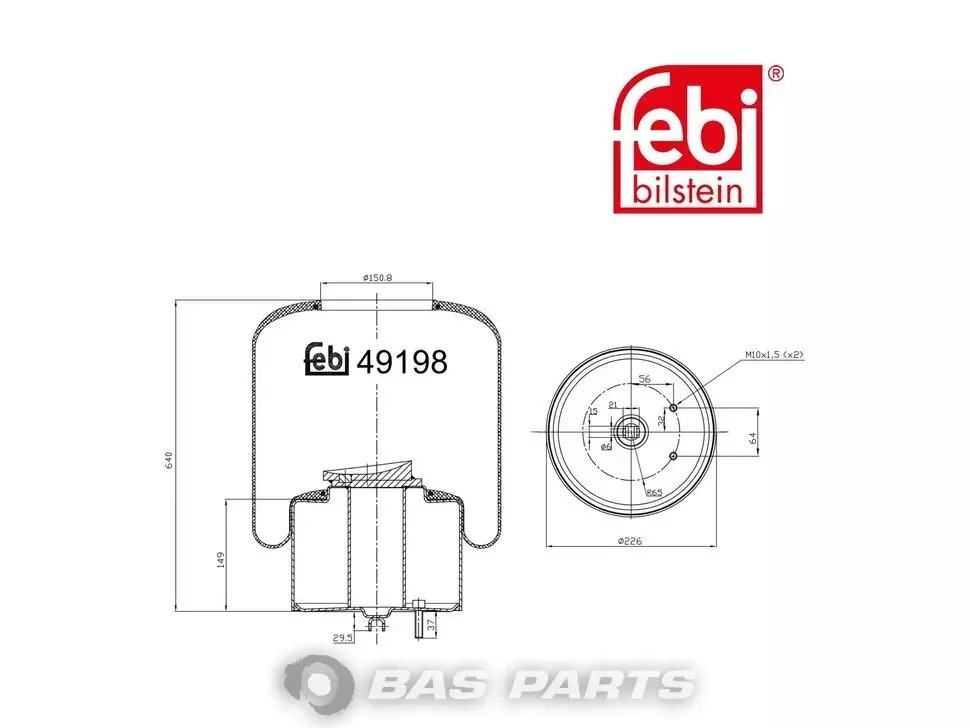 Luftfederbalg Febi 20573306