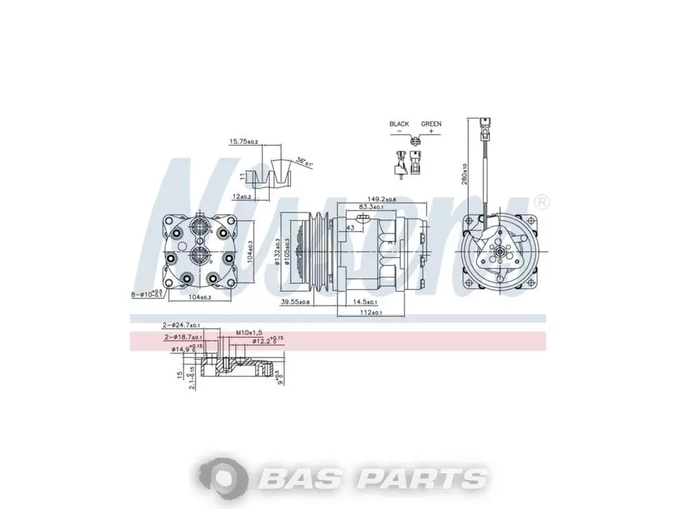 Air compressor Nissens 5001865691 Air compressor Nissens 5001865691