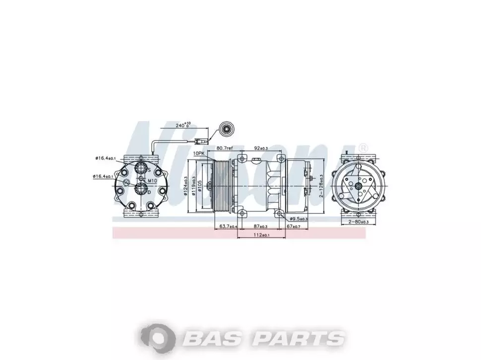 Compressor Nissens 20731328