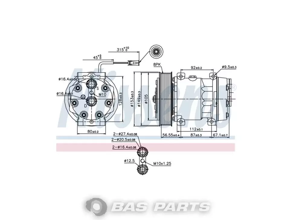 Luftkompressor Nissens 5001867206