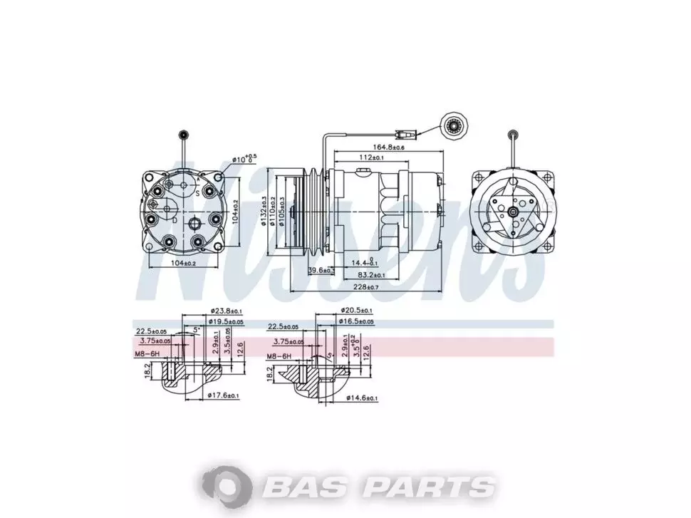 Kompressor Nissens 11104419