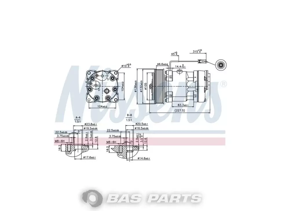 Compressor Nissens 3962650 Compressor Nissens 3962650