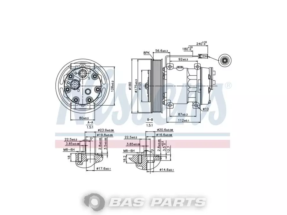 Compresseur Nissens 20587125