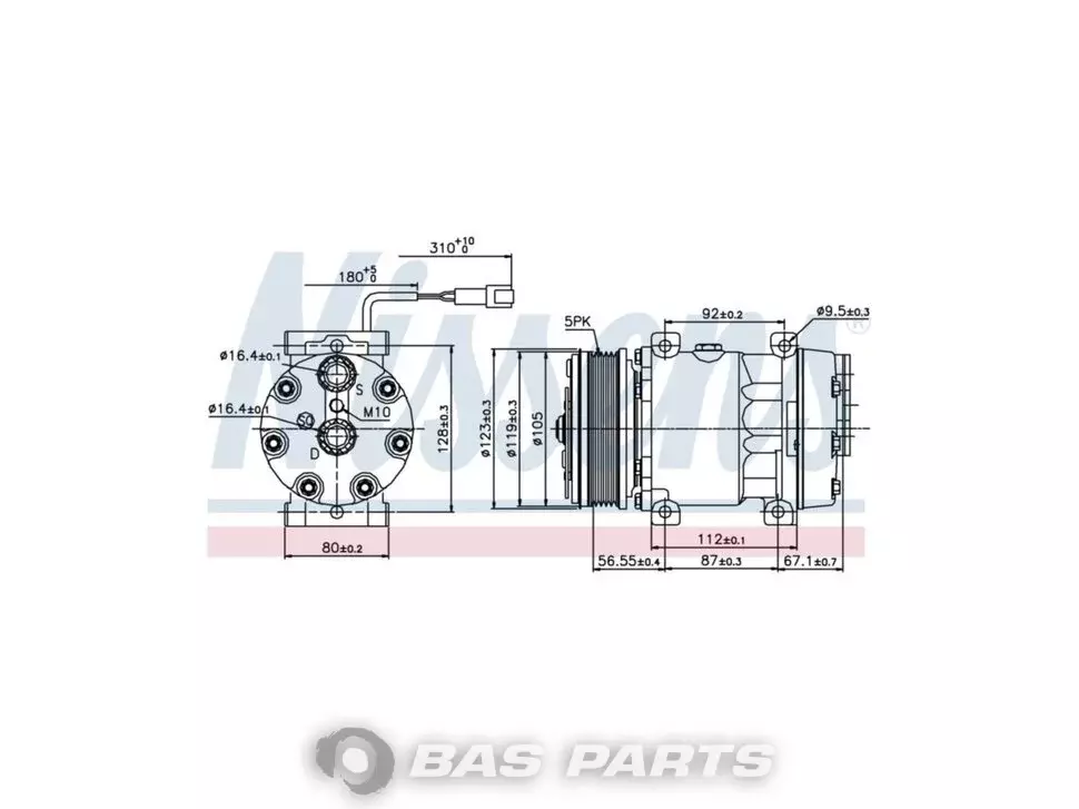 Air compressor Nissens 5001858486