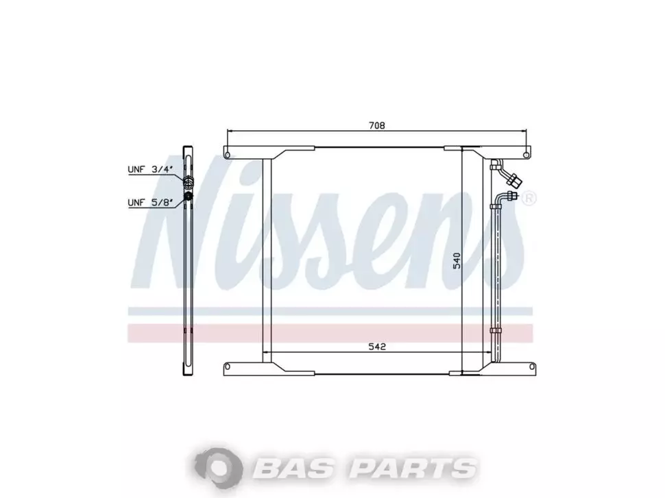 Condensator Nissens 1321833 Condensator Nissens 1321833