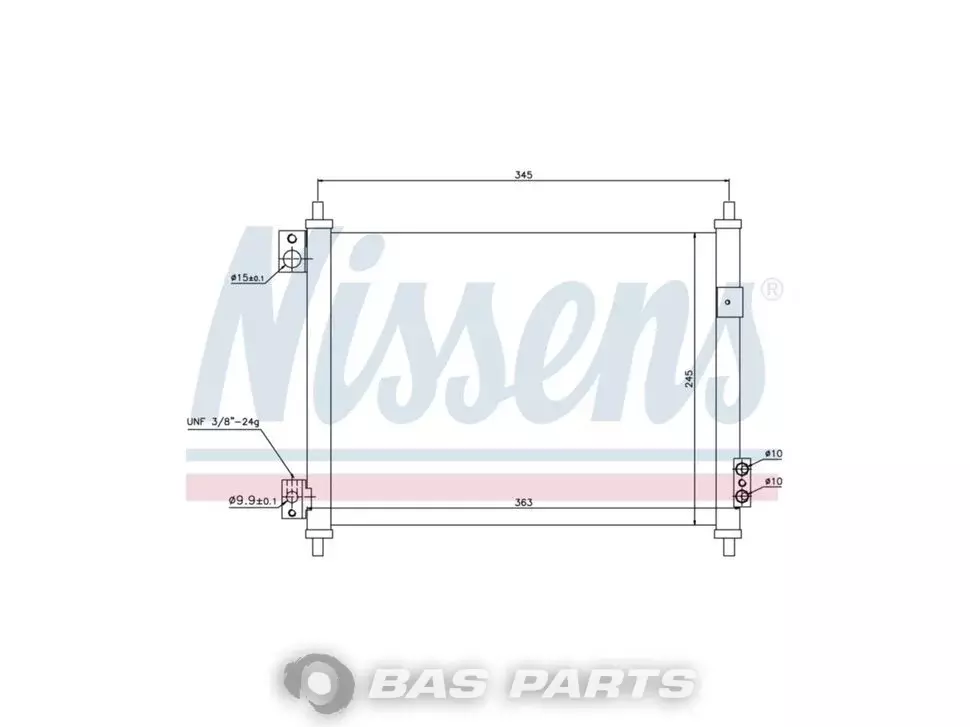 Condensator Nissens 5001875568 Condensator Nissens 5001875568