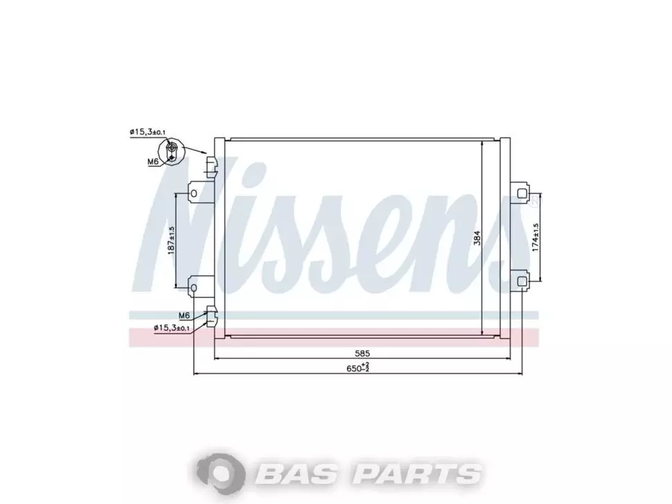 Condensator Nissens 5010514383 Condensator Nissens 5010514383