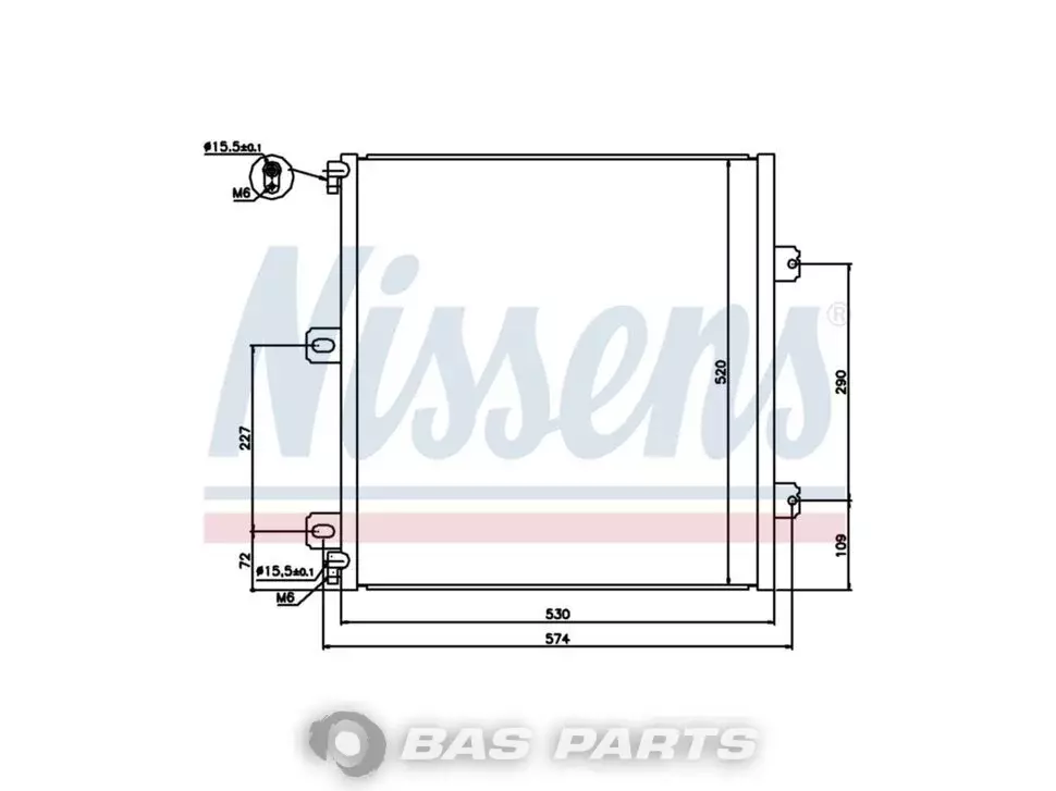 Condensator Nissens 5010514079 Condensator Nissens 5010514079