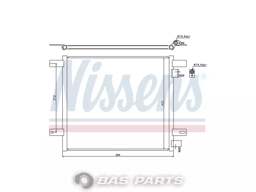 Condensator Nissens 1400599 Condensator Nissens 1400599