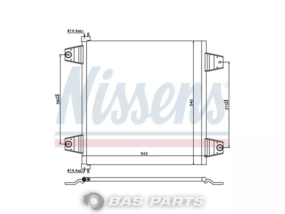 Condensator Nissens 1629115 Condensator Nissens 1629115