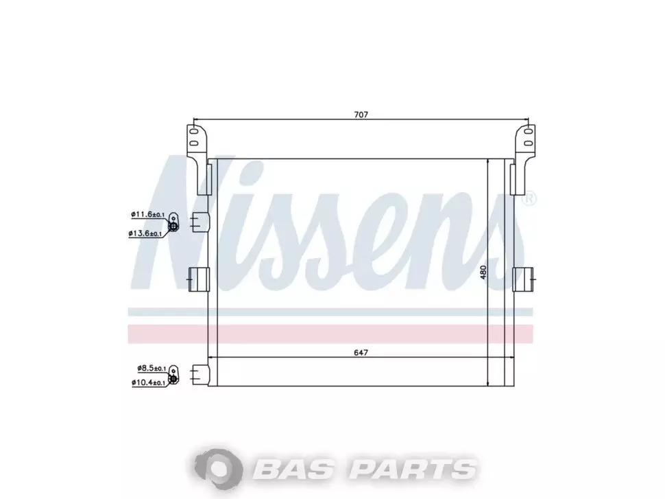 Condensator Nissens 20793527 Condensator Nissens 20793527