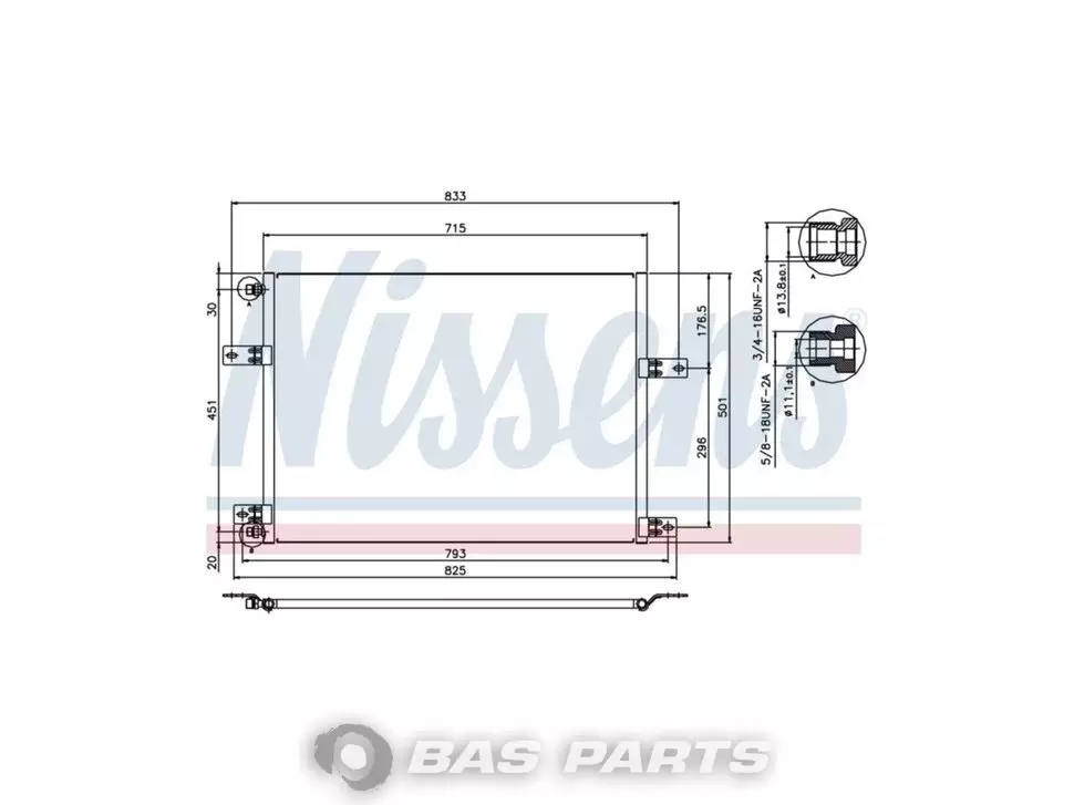 Condensator Nissens 5001864981 Condensator Nissens 5001864981