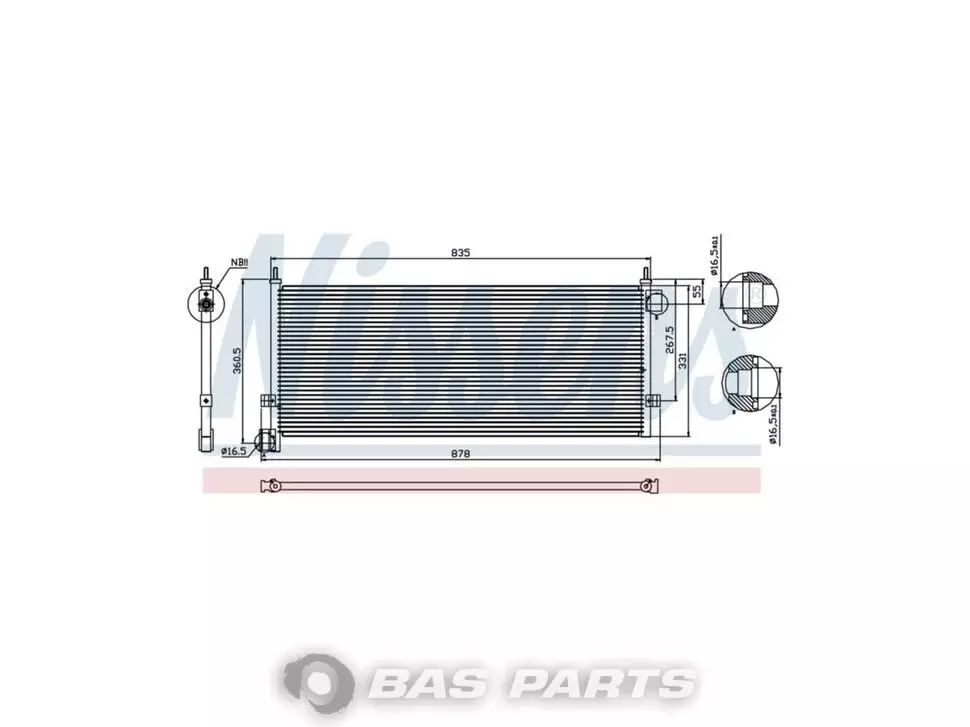 Condensator Nissens 20555299