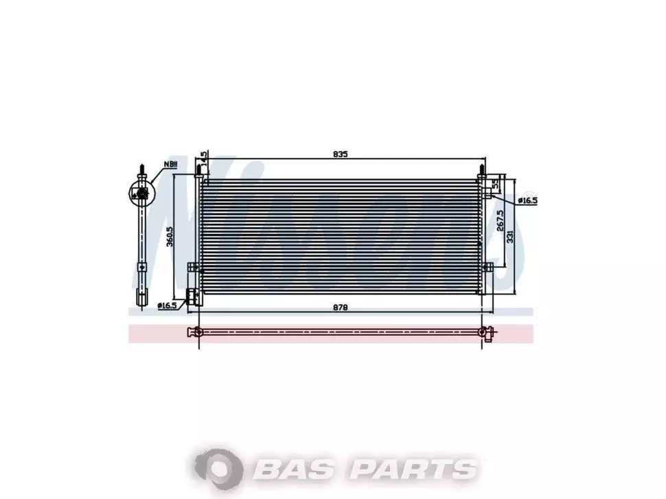 Condensator Nissens 20515134 Condensator Nissens 20515134