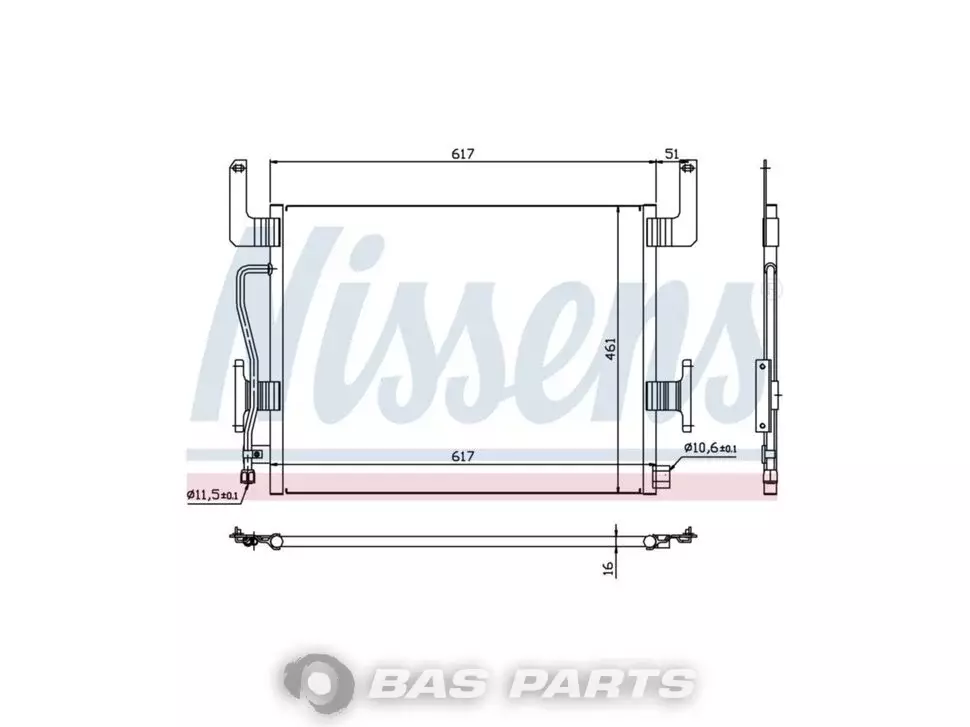 Condensator Nissens 5010230214 Condensator Nissens 5010230214