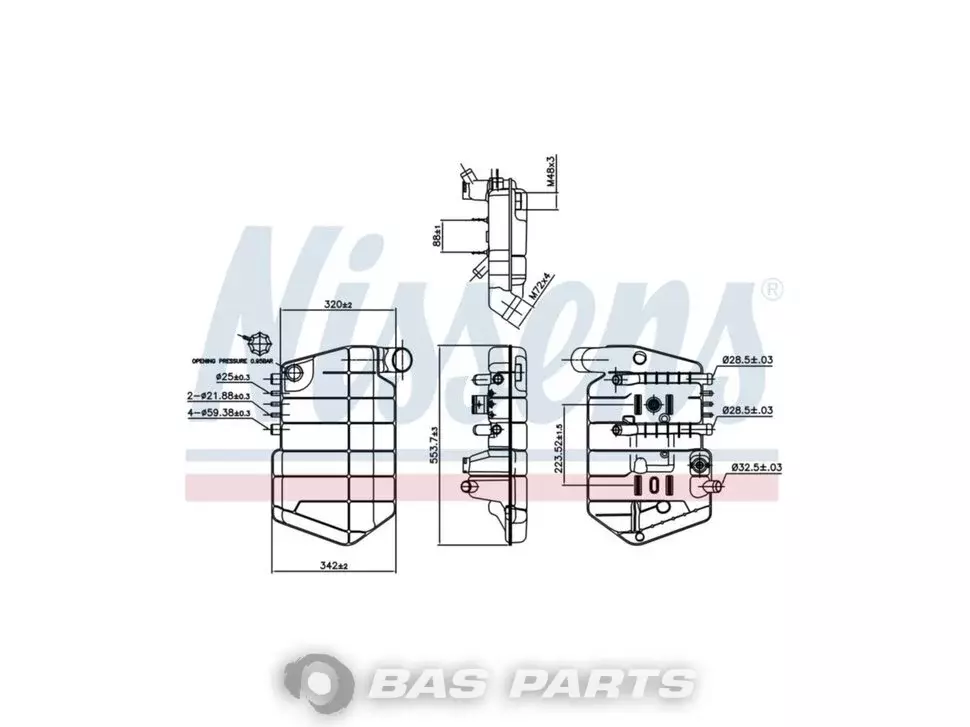 Expansietank Nissens 1295910