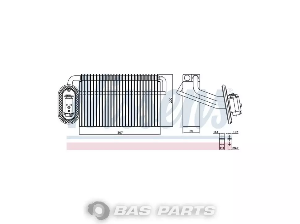 Evaporador Nissens 1660331