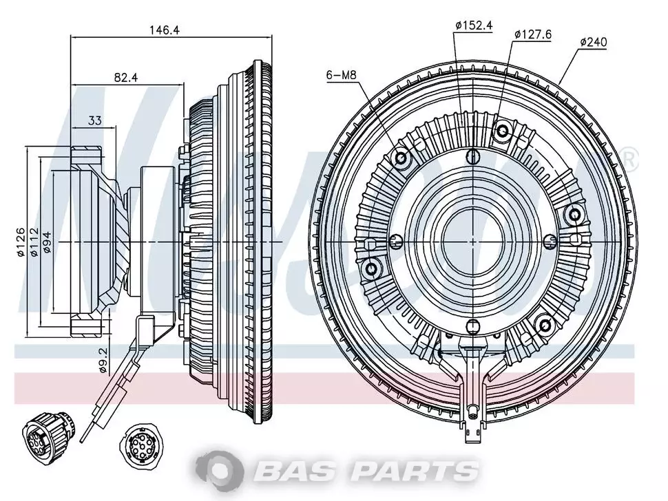 Ventilator Nissens 20450239