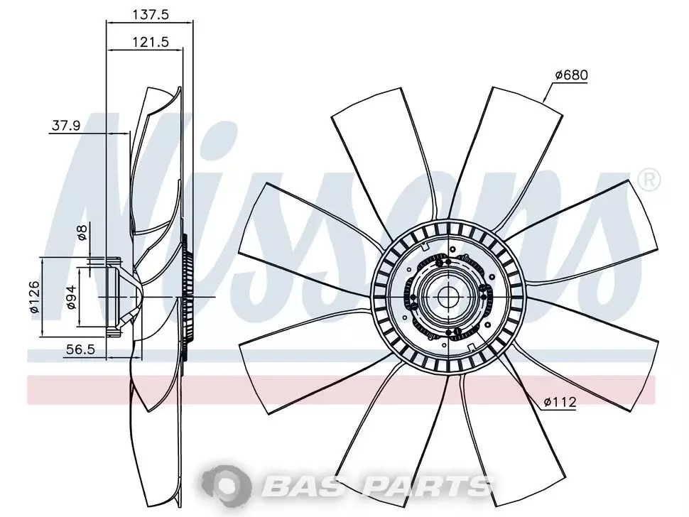 Ventilator Nissens 8112951