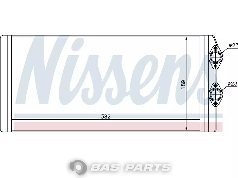 Heat exchanger Nissens 20532914