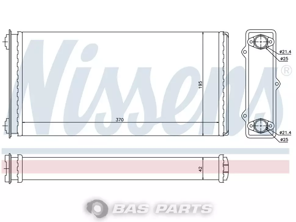 Radiator Nissens 1262853 Radiator Nissens 1262853