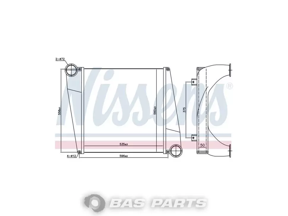 Intercooler Nissens 8113536 Intercooler Nissens 8113536