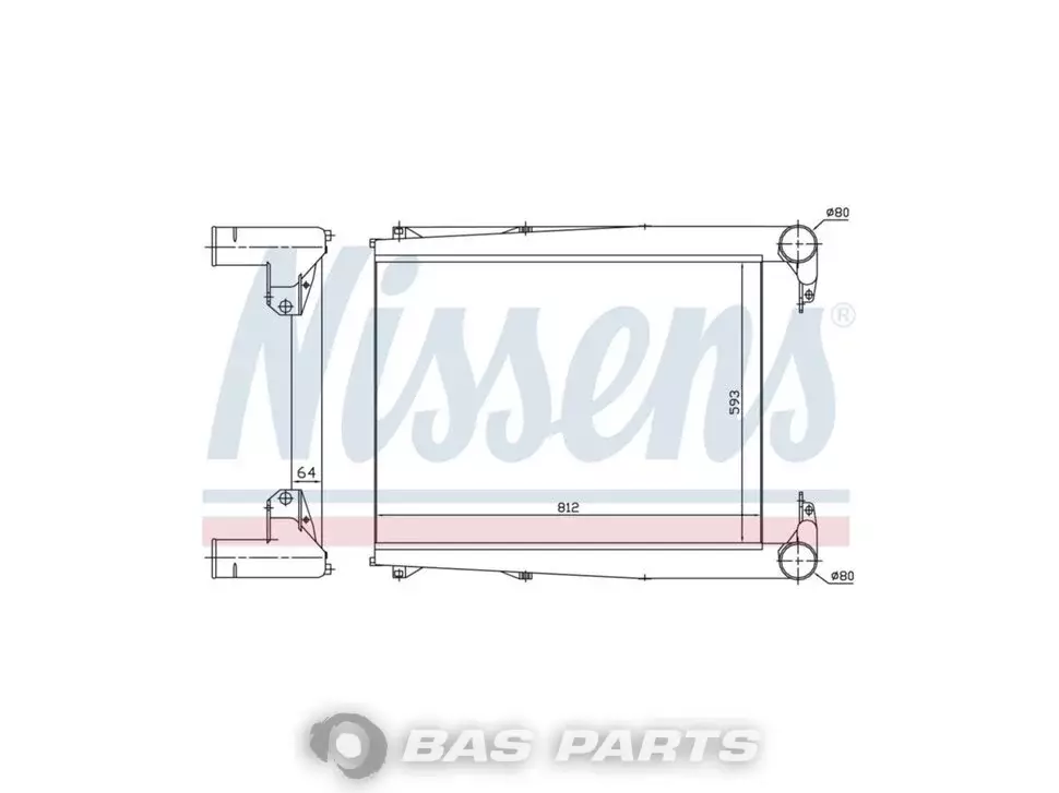 Intercooler Nissens 5001858498 Intercooler Nissens 5001858498