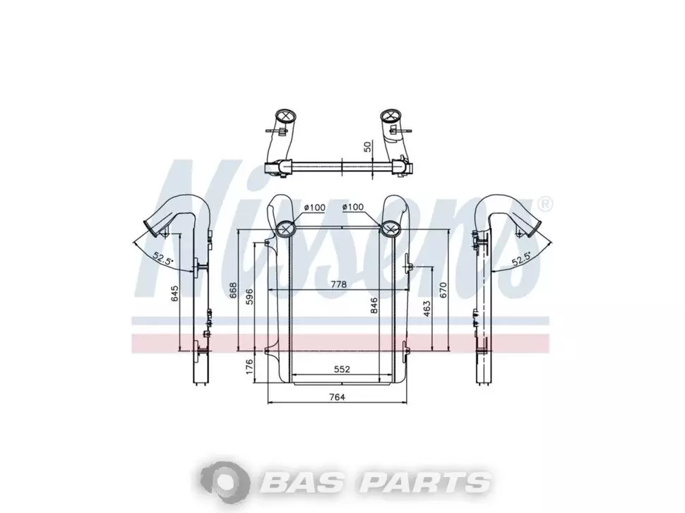 Intercooler Nissens 1677327
