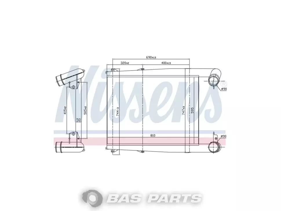 Intercooler Nissens 5001856791