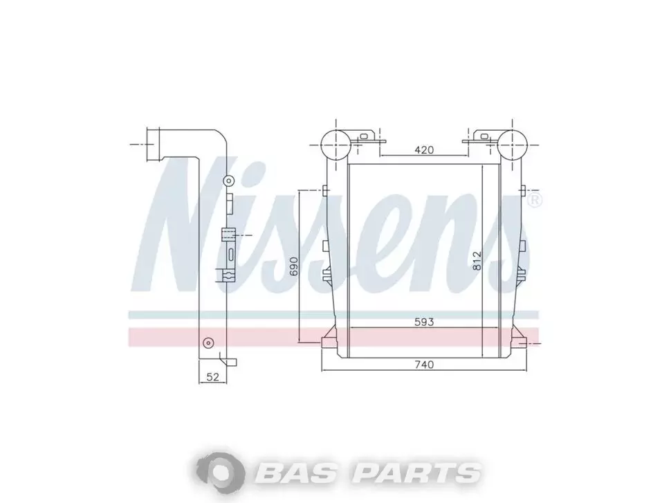 Intercooler Nissens 5001859155