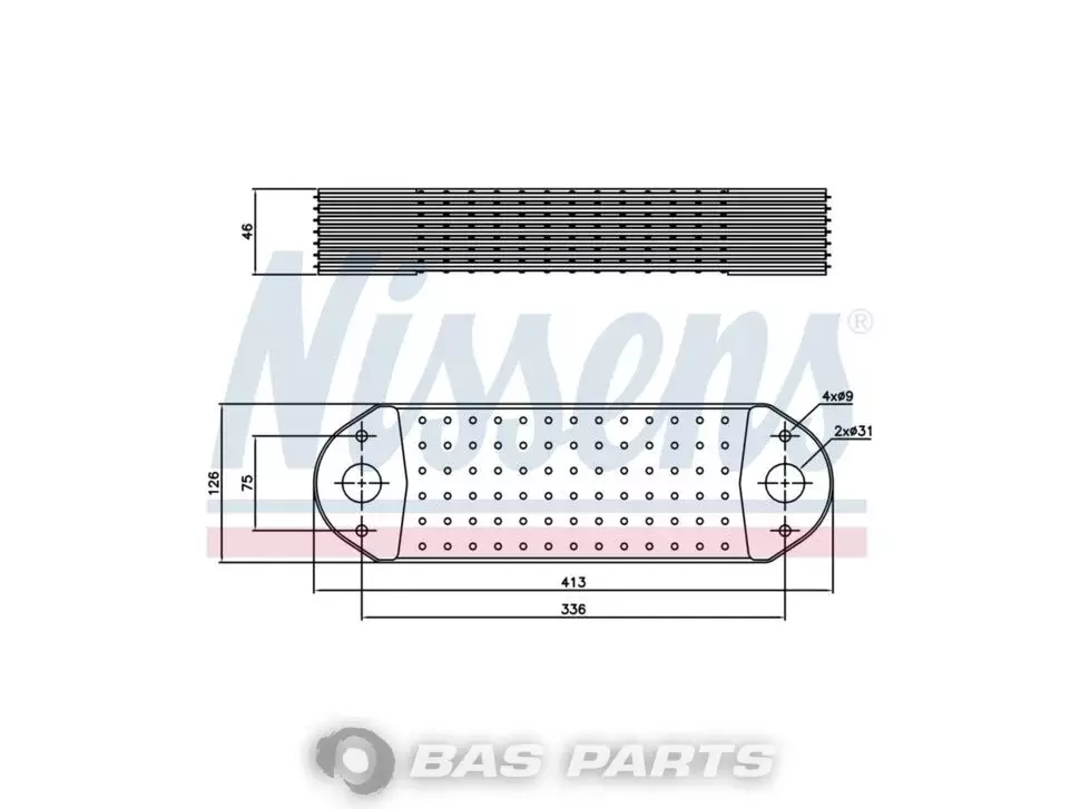 Oil cooler Nissens 20505537