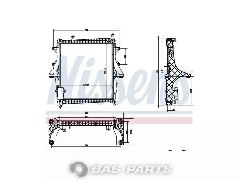 المشعاع Nissens 5001865411 المشعاع Nissens 5001865411