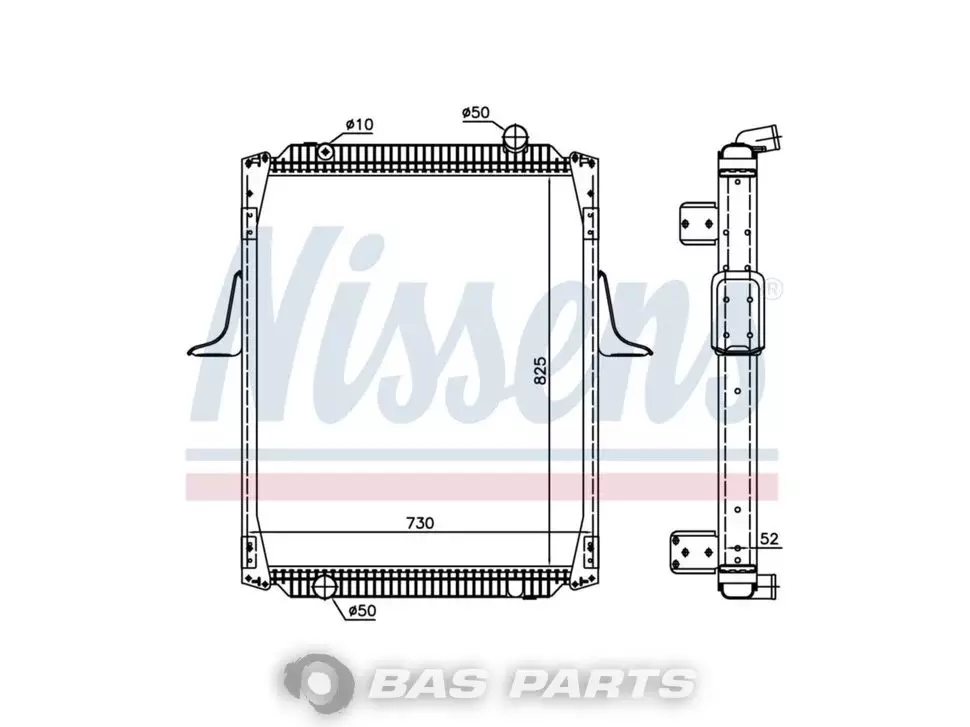 Radiator Nissens 5001847550 Radiator Nissens 5001847550