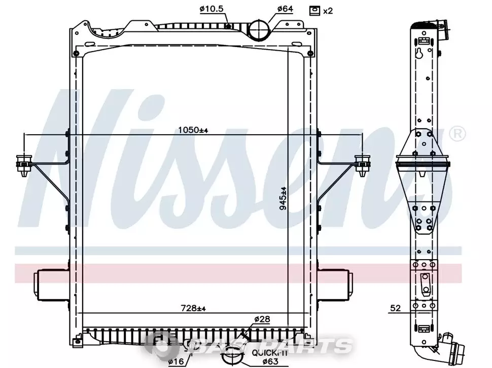 Radiator Nissens 100314589