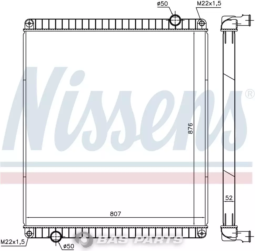 Radiator Nissens 70320673