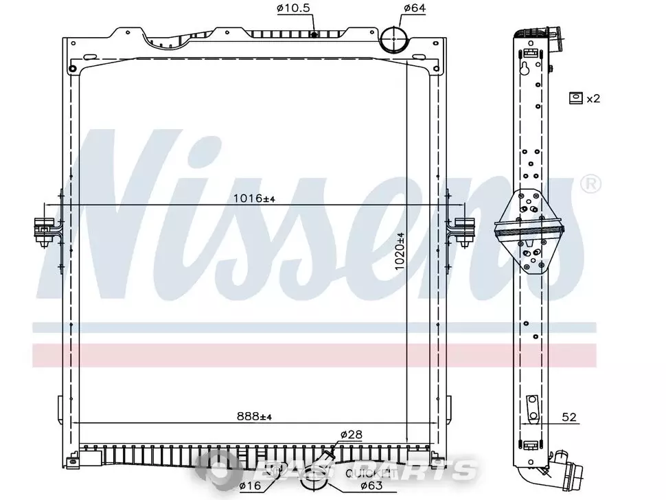 Radiator Nissens 21208269
