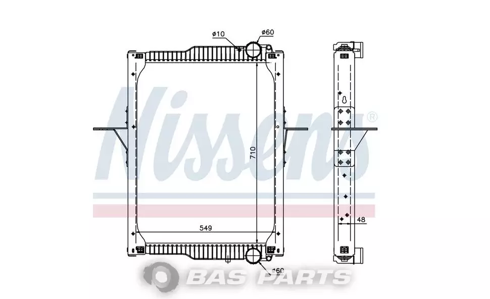 Radiator Nissens 20810091