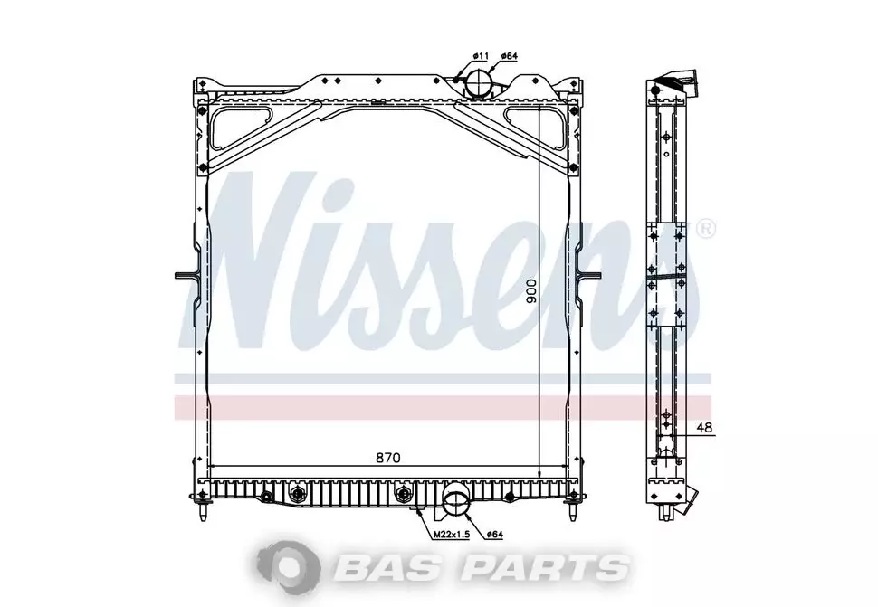 Kühler Nissens 1003579